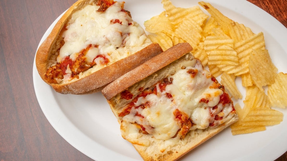Chicken Parmigiana Sub.
