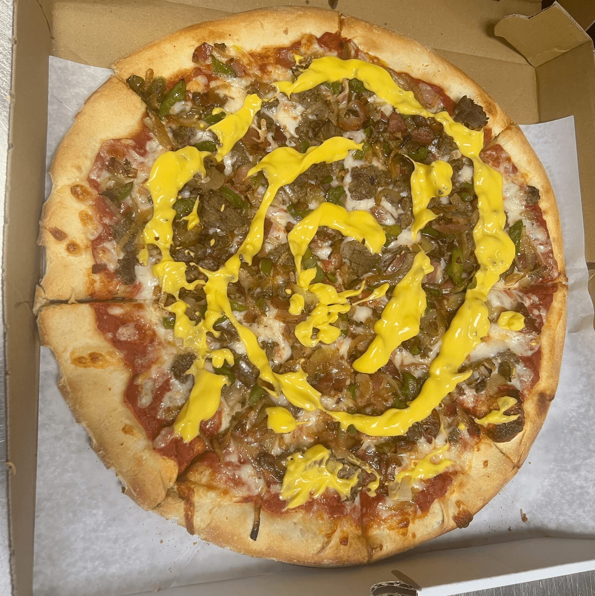 Bacon Cheeseburger Pizza.