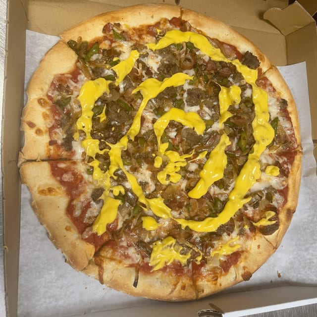 Bacon Cheeseburger Pizza.