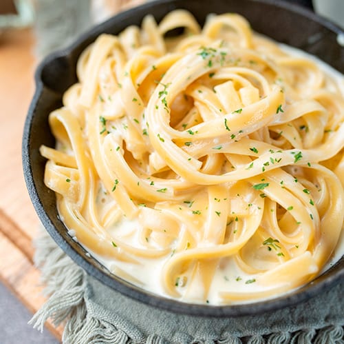 Fettuccine Alfredo.