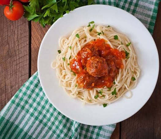 Kids Spaghetti & Meatballs.