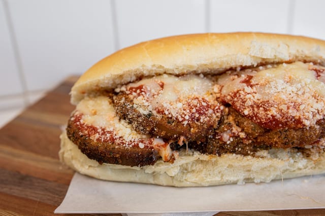 Eggplant Parmigiana Sub.