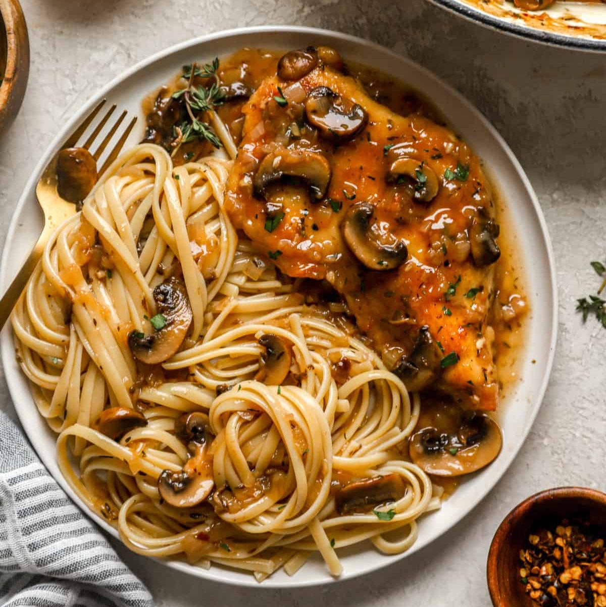 Chicken Marsala.
