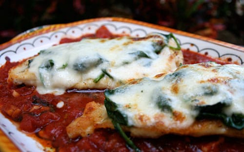 Chicken Florentine.