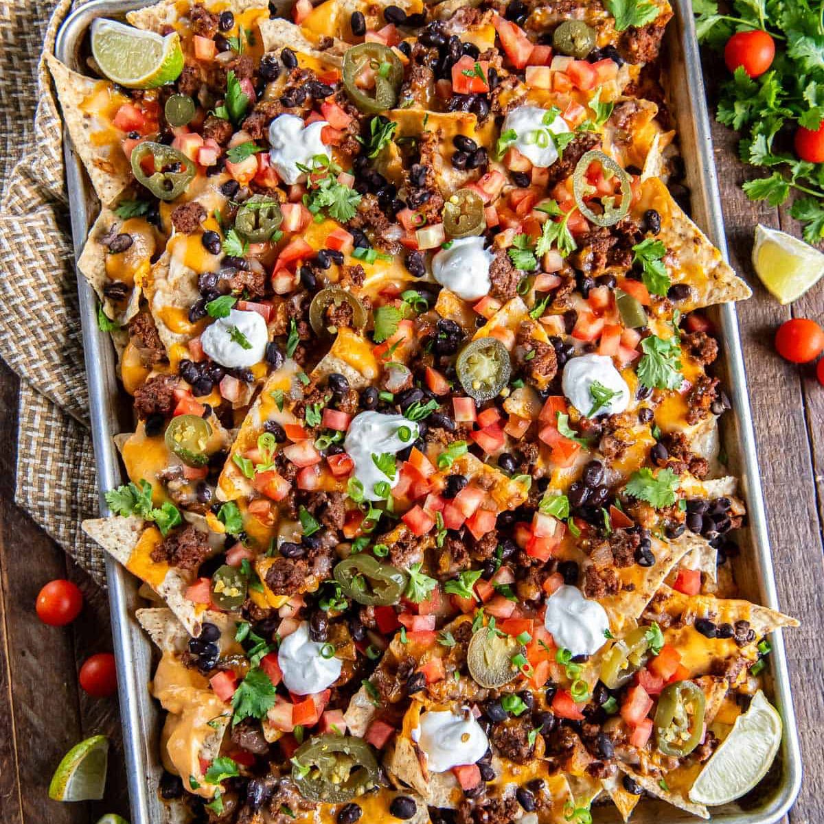 Ground Beef Nachos.