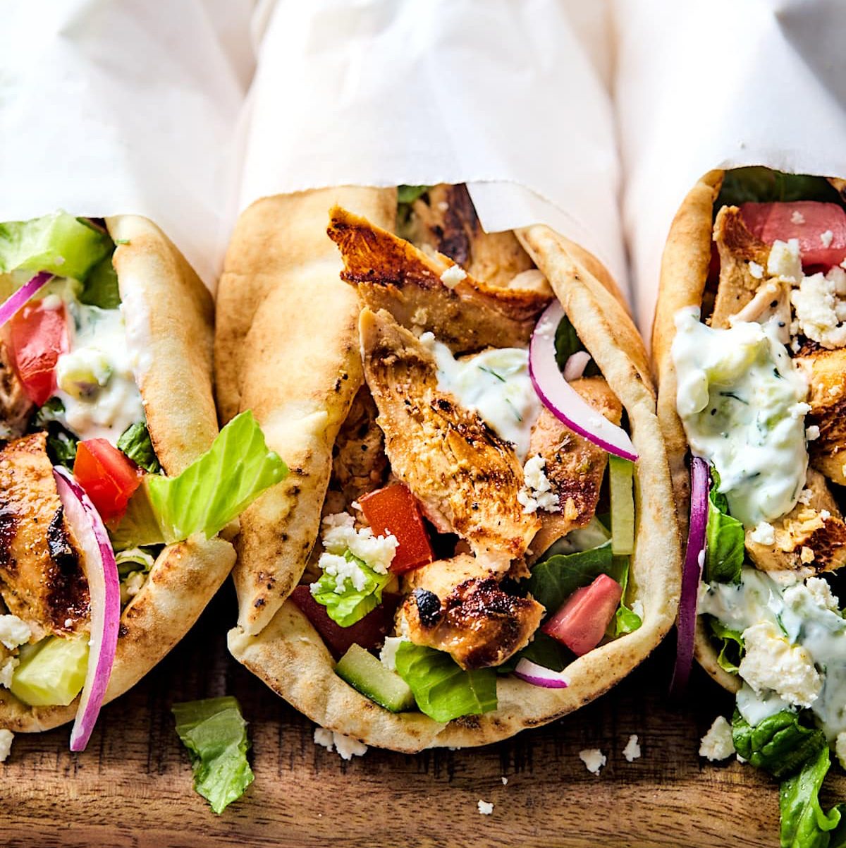Chicken Gyro Sandwich.