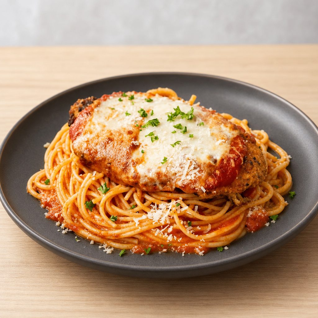 Kids Chicken Parm & Pasta.