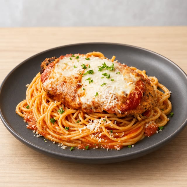 Kids Chicken Parm & Pasta.