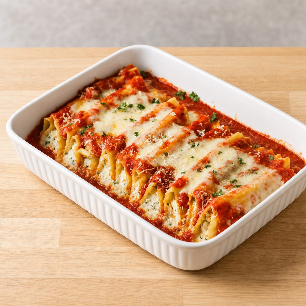Manicotti.