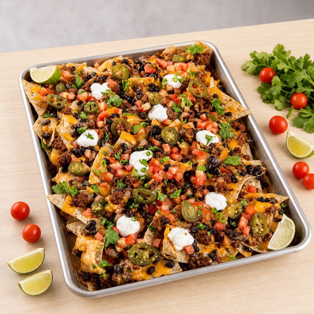 Ground Beef Nachos.