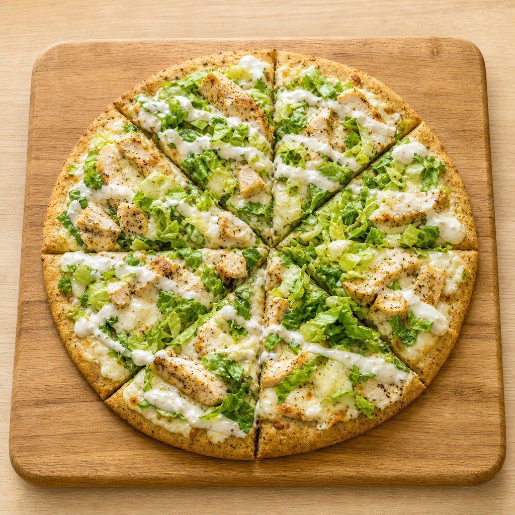 Chicken Caesar Pizza.