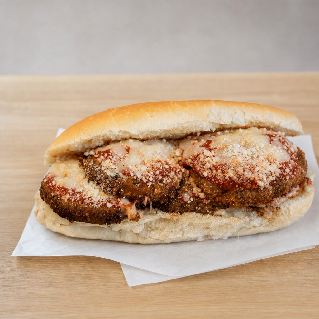 Eggplant Parmigiana Sub.