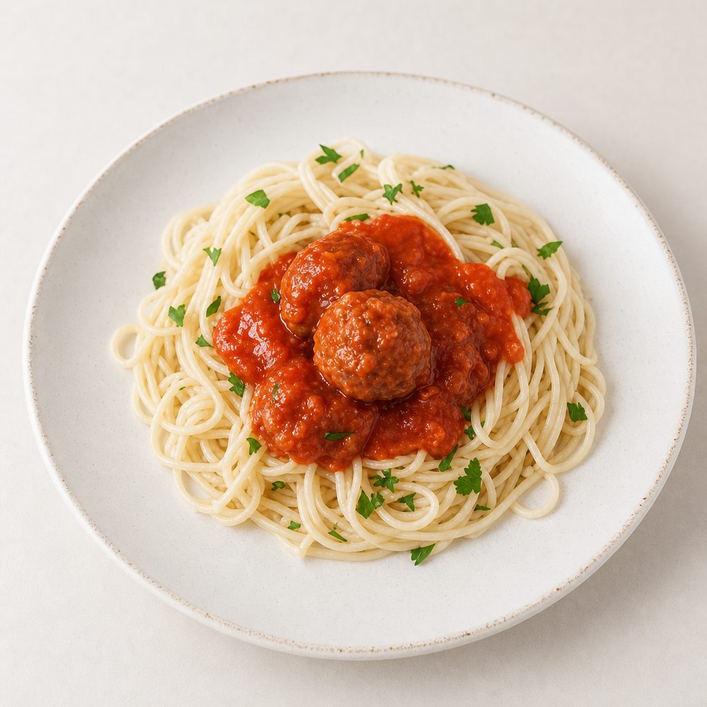 Kids Spaghetti & Meatballs.
