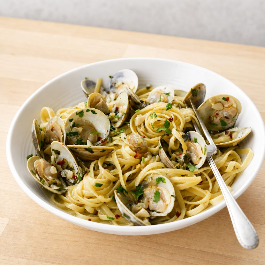 Pasta & Clam Sauce (White or Red).