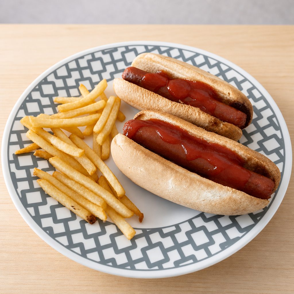 Kids Hot Dog & Fries.