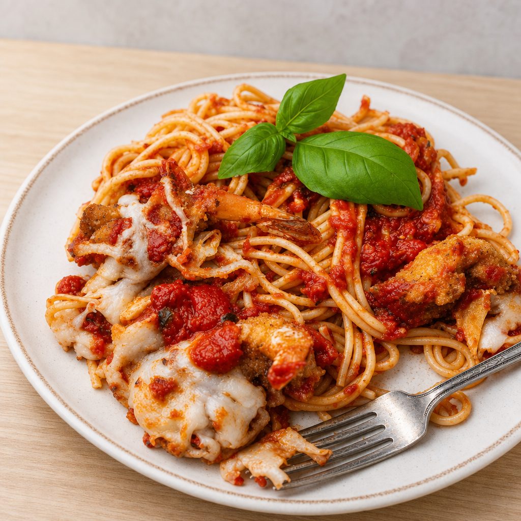 Shrimp Parmigiana.