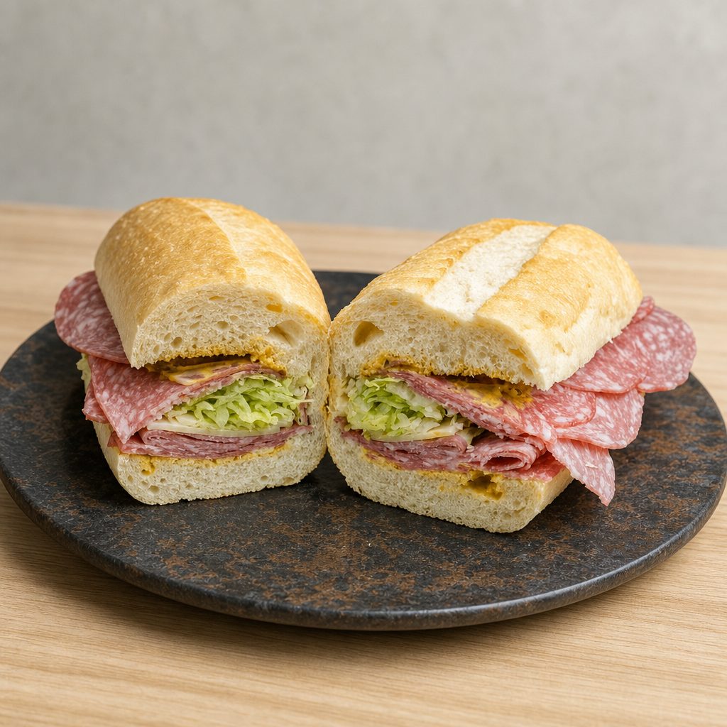 Genoa Salami & Cheese Sub.