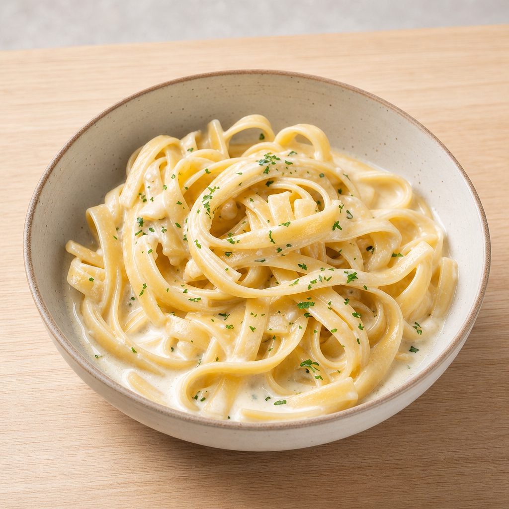 Kids Fettuccine Alfredo.